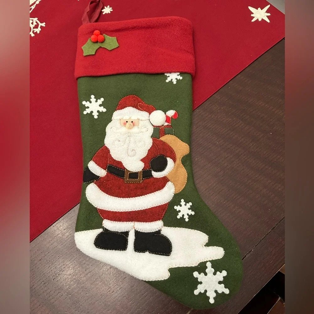 Gemdeck Christmas Stocking Xmas Sock Sack Gift Bag Candy Pouch Bag Decoration - Picture 1 of 1